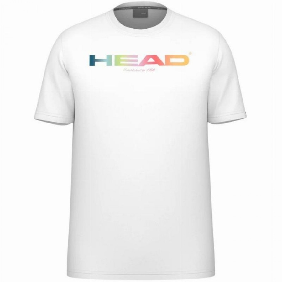 Camiseta Head Rainbow White  Oferta + Barato