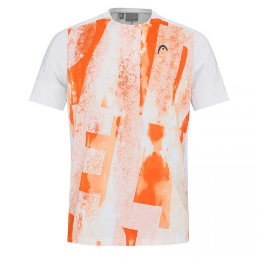 Head Tech T-shirt Orange Print  Oferta + Barato