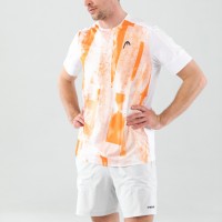 Head Tech T-shirt Orange Print  Oferta + Barato