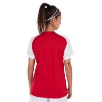Camiseta Joma Academy IV Rojo Blanco Mujer  Oferta + Barato