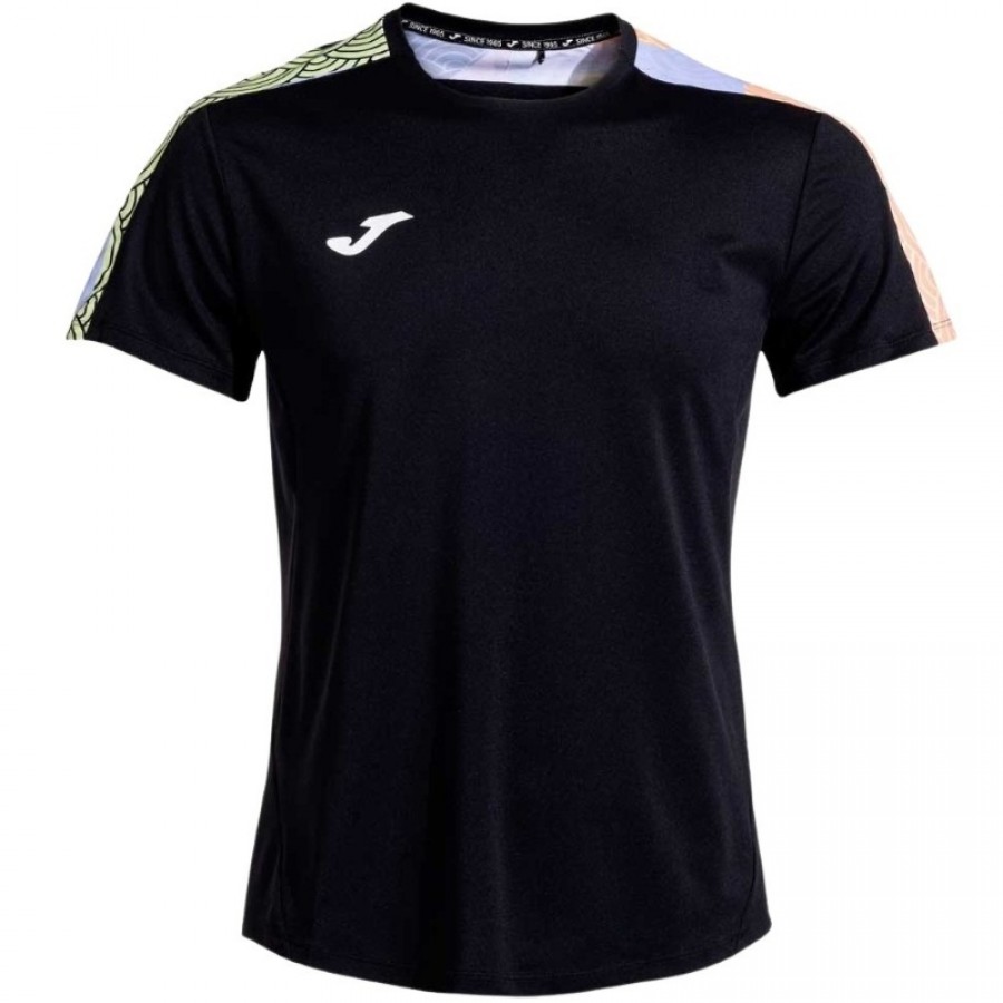 Camiseta Joma Challenge Negro Multicolor  Oferta + Barato