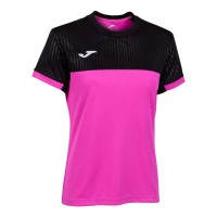 Camiseta Joma Montreal Rosa Negro Mujer  Oferta + Barato
