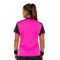 Camiseta Joma Montreal Rosa Negro Mujer  Oferta + Barato