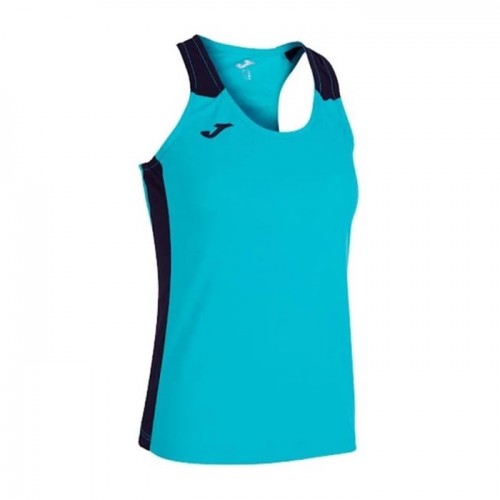 Camiseta Feminina Joma Record II Turquesa Azul-Marine