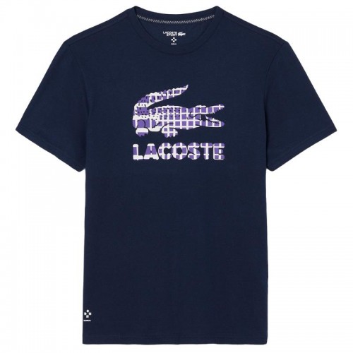 Lacoste Daniil Medvedev Navy Blue Tennis T-Shirt