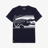 Lacoste Novak Djokovic Marino Blue T-shirt  Offer + Cheap