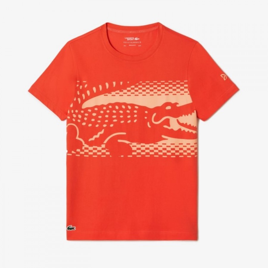 Camiseta Lacoste Novak Djokovic Naranja  Oferta + Barato