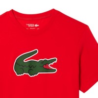 T-shirt Lacoste Ultra Dry Rouge  Offre - Pas cher
