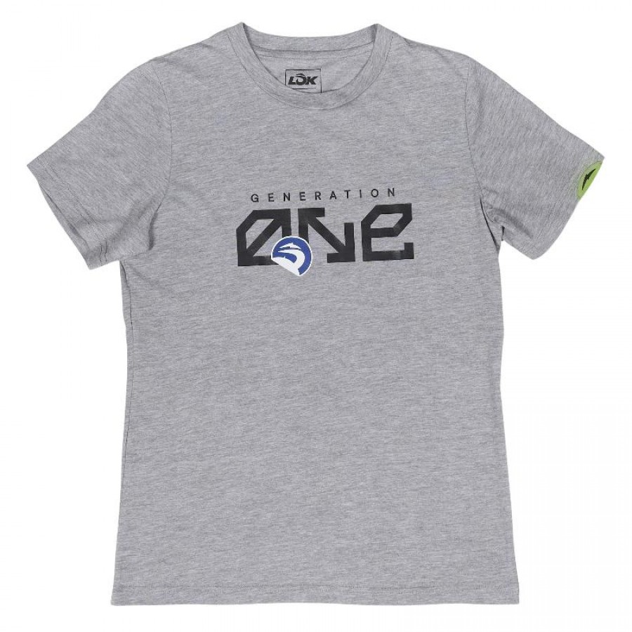 Camiseta Lok Gen One Gris Mujer  Oferta + Barato