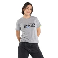Camiseta Lok Gen One Gris Mujer  Oferta + Barato