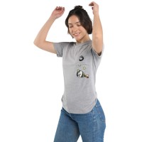 Camiseta Lok The Juggler Gris Mujer  Oferta + Barato