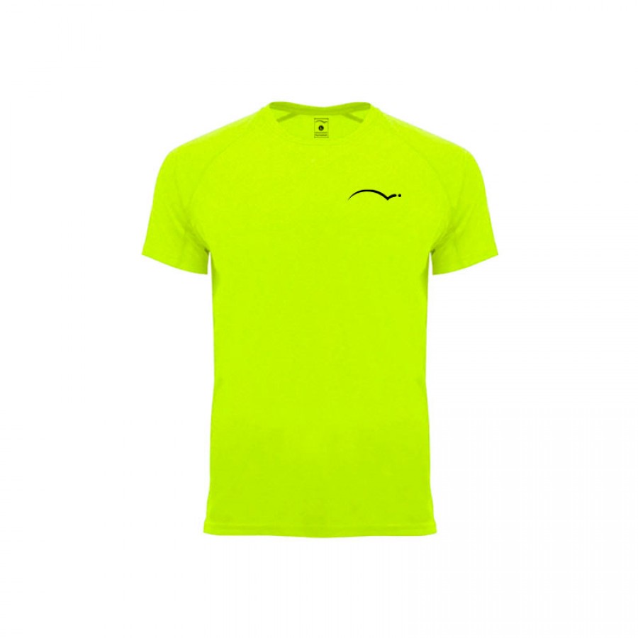 Camiseta Padelpoint Tournament Amarillo Fluor  Oferta + Barato