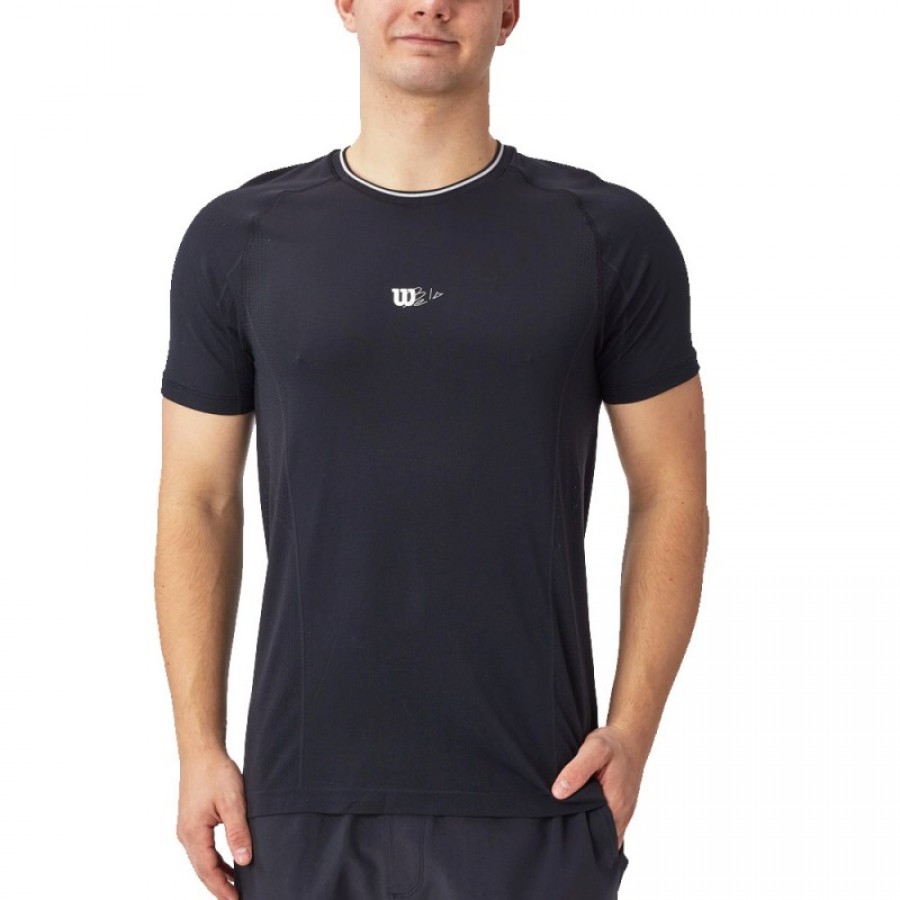Camiseta Wilson Bela Seamless Crew Negro  Oferta + Barato