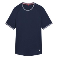 Camiseta Wilson Court Performance Crew Azul Marino  Oferta + Barato
