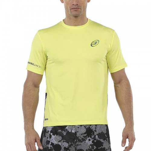 Camiseta Bullpadel Union Amarillo Azufre Fluor Camiseta Bullpadel Union Amarillo Azufre Fluor