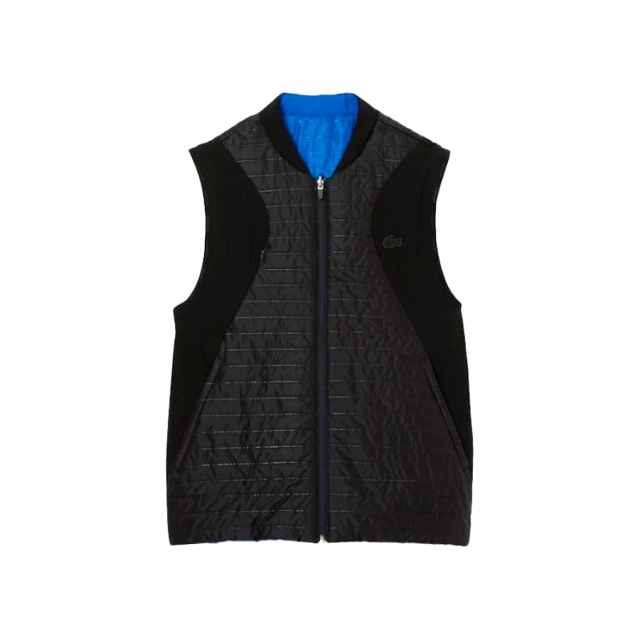 Lacoste Sport Rembourrage Reversible Noir Bleu  Offre - Pas cher