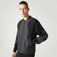 Lacoste Sport Rembourrage Reversible Noir Bleu  Offre - Pas cher