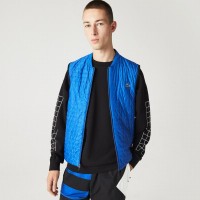 Lacoste Sport Rembourrage Reversible Noir Bleu  Offre - Pas cher