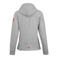 Chaqueta Babolat Exercise Gris Jaspeado Mujer