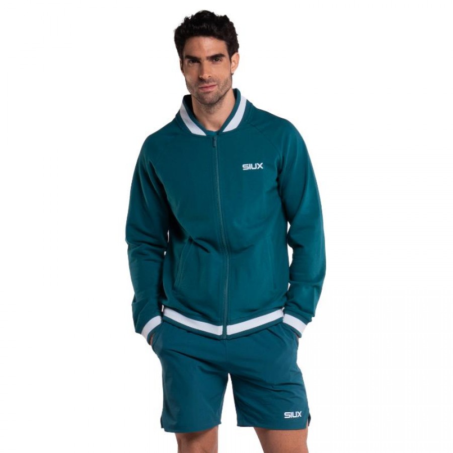 Veste Siux en soie verte