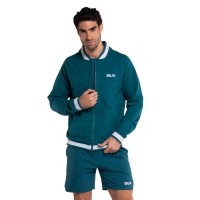 Veste Siux en soie verte