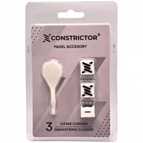 White Constrictor Cord Closure 3 Units