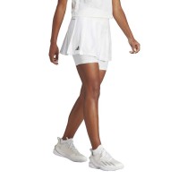 Falda Adidas Pleated Aeroready Pro Negro Blanco