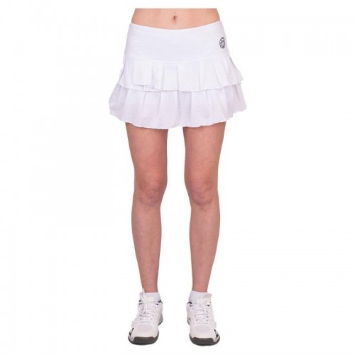 Badu Crew Pleated Bidi Skirt White