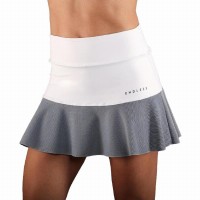 Falda Sem Fim Renda Blanco Plata  Oferta + Barato