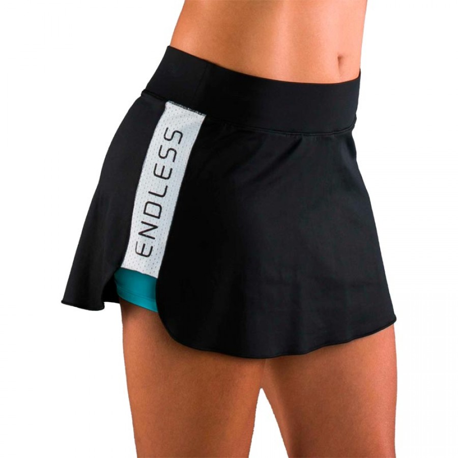 Falda Endless Slam Negro Azul
