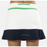 Falda Nox Pro Blanca Logo Verde  Oferta + Barato