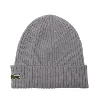 Gorro Lacoste Lana Gris Vigore  Oferta + Barato