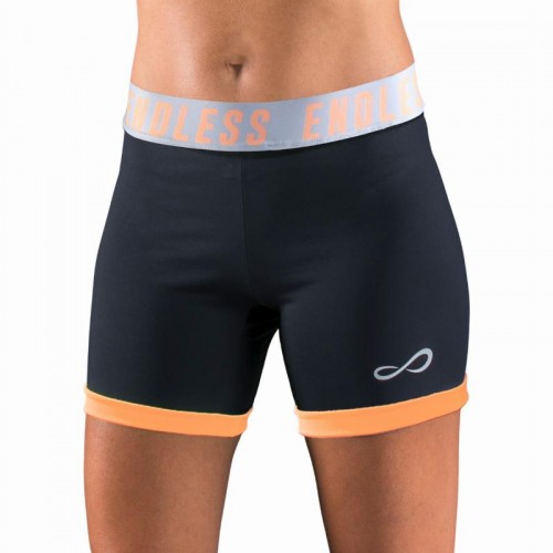 Mallas Endless Strech Negro Salmon