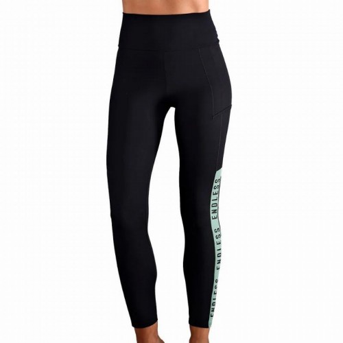 Mallas Endless Syncro Negro Verde Forest