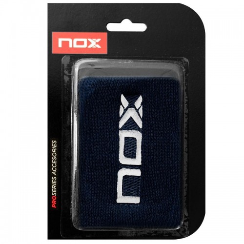 Munequeras Nox Blue Logo White 2 Units