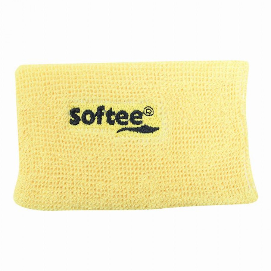Softee Wide Yellow Wristband 1 Unit PADELPOINT Softee Wide Yellow Wristband 1 Unit