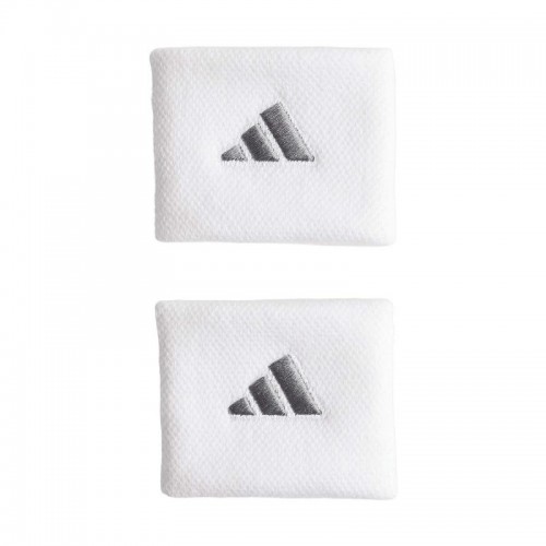 Adidas White Silver Wristbands 2 Units