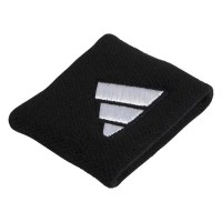 Munequeras Adidas Cortas Negro Blanco 2 Unidades  Oferta + Barato