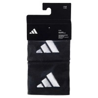 Munequeras Adidas Cortas Negro Blanco 2 Unidades  Oferta + Barato