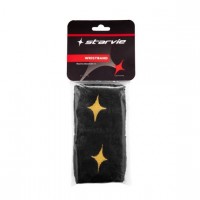 StarVie Black Gold Wristbands 2 Units PADELPOINT StarVie Black Gold Wristbands 2 Units