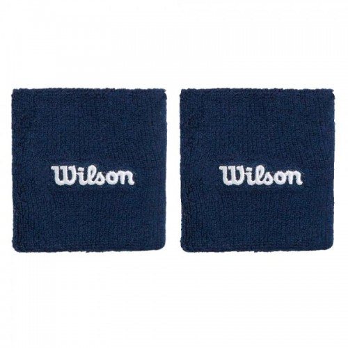 Wilson Navy Blue Wristbands 2 Units