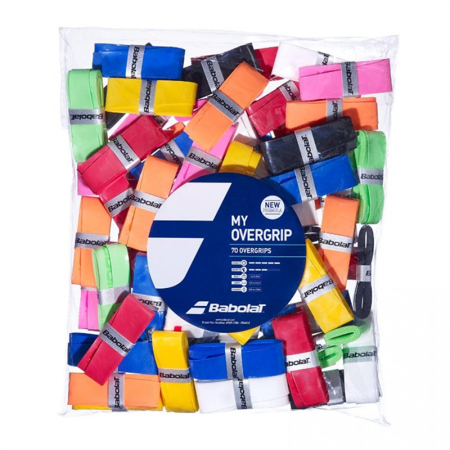 Babolat Multicolor Overgrips 70 Units PADELPOINT Babolat Multicolor Overgrips 70 Units