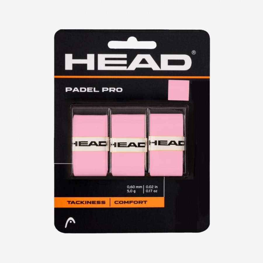 Overgrips Head Padel Pro Pink 3 Units   Offer + Cheap