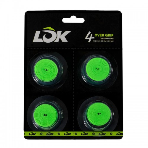 Overgrips Lok Green 4 Units