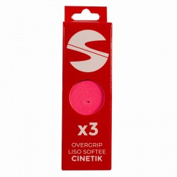 Overgrips Softee Cinetik Lisos Rosa 3 Unidades