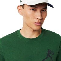 Pack Lacoste Novak Djokovic T-Shirt Green and White Cap