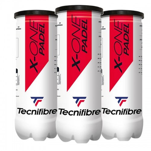 Pack of 3 Cans of Tecnifibre Padel X-One Balls