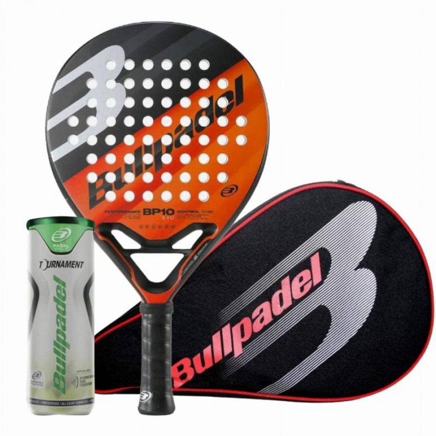 Pack Raquette Bullpadel BP10 EVO 2023 avec etui et balles  Offre - Pas cher