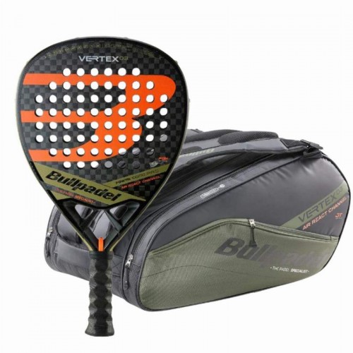 Raquette Pack Bullpadel Tello Chingotto Vertex 03 2023 avec sac à raquettes Padel