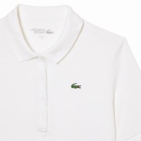 Polo Lacoste Pique Blanco Mujer  Oferta + Barato